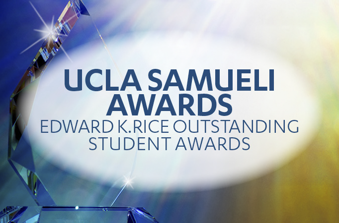 UCLA Engineering Honors 2021 Edward K. Rice Outstanding Student Awardees