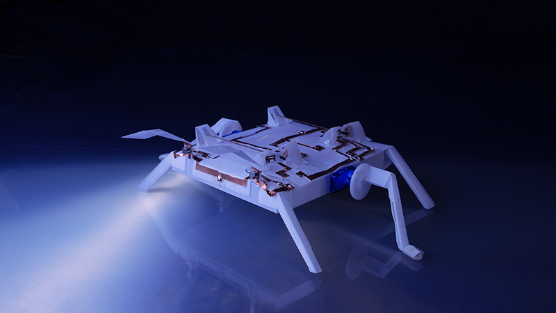 CrawlerOrigami-Inspired Robots Can Sense, Analyze, and Act in Challenging Environments
