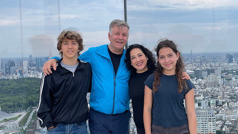 From left to right: Sam Rosenthal, Fred Rosenthal, Eugenia Rosenthal, and Elle Rosenthal.