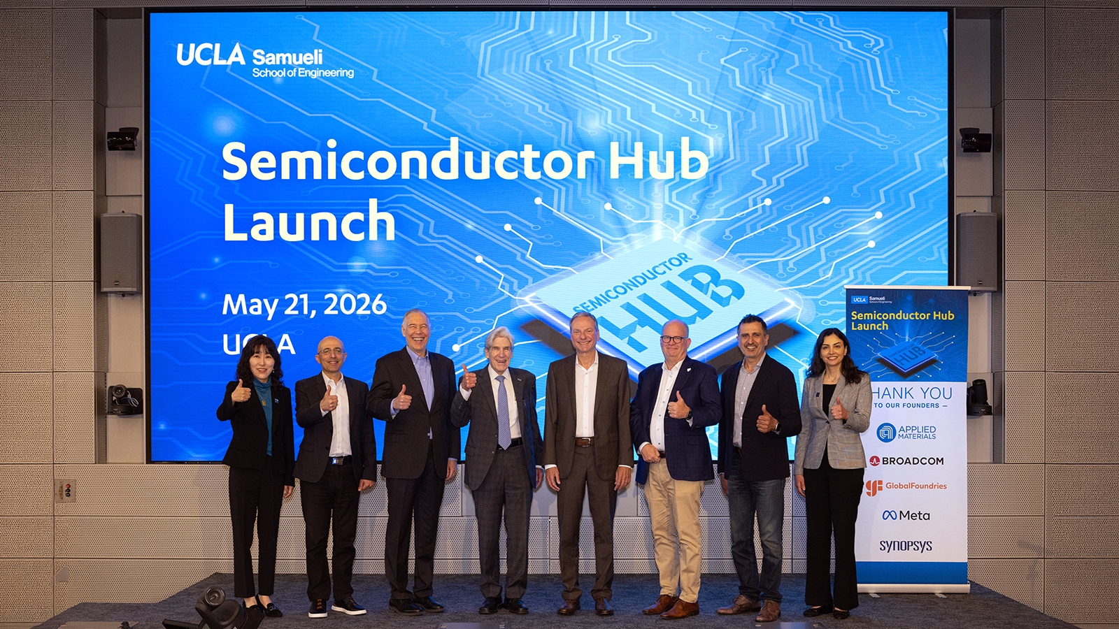 Alissa Park, Charlie Kawwas, Gary Dickerson, Julio Frenk, Henry Samueli, Michael Hogan, Sassine Ghazi and Mona Jarrahi