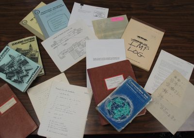Leonard Kleinrock’s archives include the “IMP LOG,” a scientific notebook