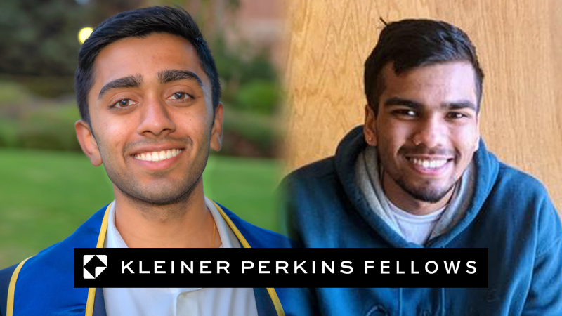 Moondhra_and_Balachandran selected as 2021 Kleiner Perkins Fellows