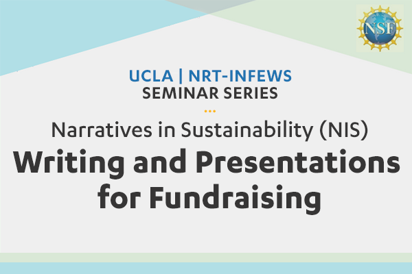 Narratives in Sustainability (NIS)- Writing and Presentations for Fundraising