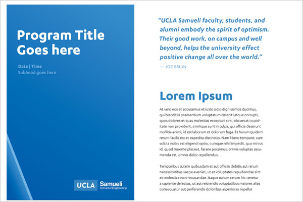 UCLA Samueli School of Engineering Program Template image